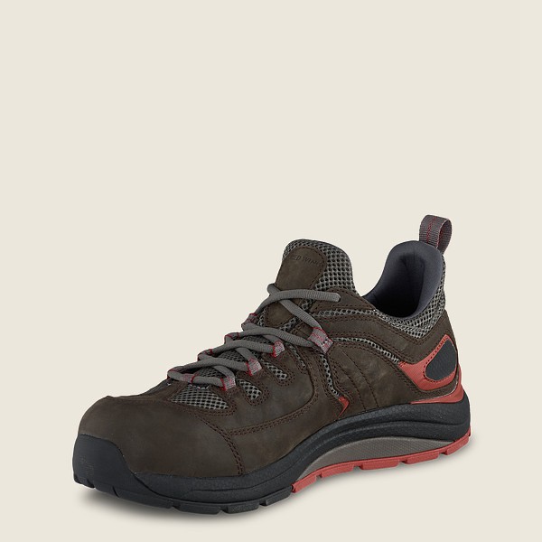 Red Wing Mens Work Shoes - Cooltech™ Athletics - Safety Toe - Dark Brown - PKU816947